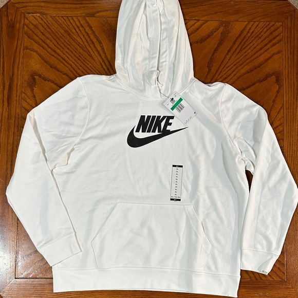 NEW Women’s Nike Pullover Hoodie. White/Black Size X-Large. NWT - Picture 1 of 4